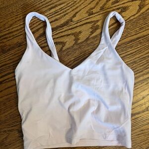 Lululemon White Sports Bra V-Neck